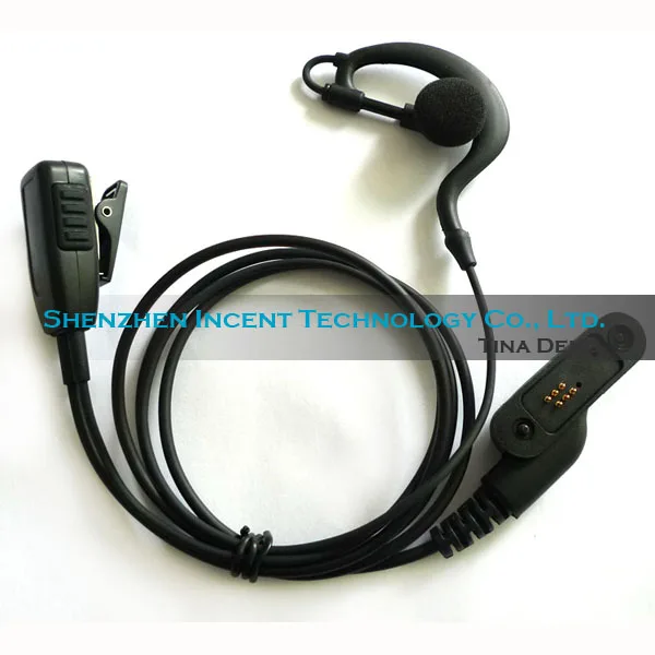 

VOIONAIR 10pcs Ear Hook Lapel PTT Earphone Speaker For Yaesu Vertex VX-820 VX-821 VX-920