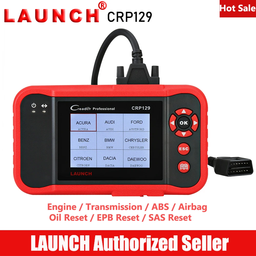 LAUNCH CRP129 OBD2 сканер автомобиля диагностический инструмент двигатель Автосканер
