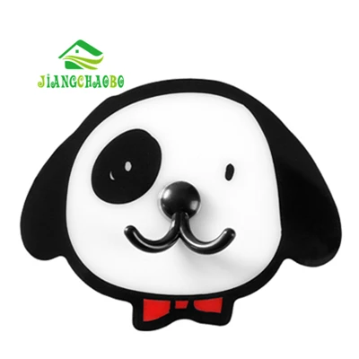 JiangChaoBo мультфильм милый крюк кухня Бесплатный удар крючки студента для общежития настенные плитки без следа клей крюк - Цвет: Puppy