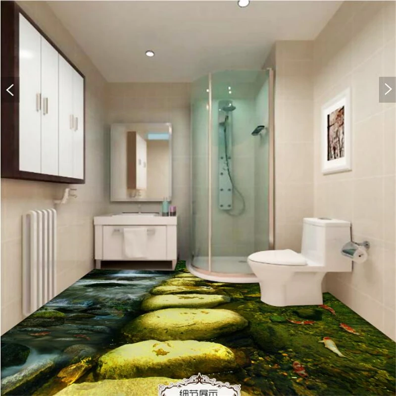 Водостойкая Нескользящая самоклеящаяся наклейка 3D для ванной комнаты