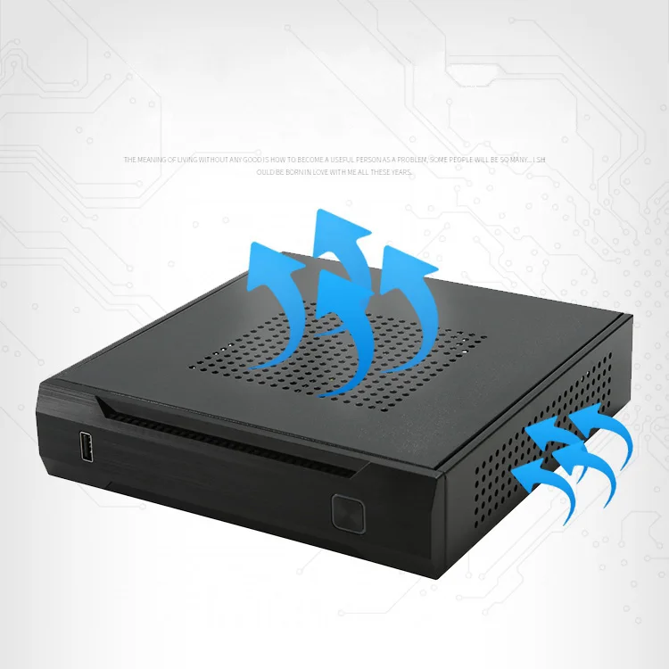 Тонкий itx мини Чехол HTPC домашний кинотеатр горизонтальный itx корпус SECC ПК для рабочего кабинета мини-atx игровой настольный корпус