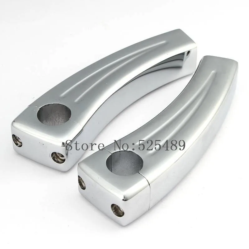 2x Motorcycle Handlebar Risers CNC Chrome 1&quot 25mm For Honda Suzuki Yamaha Kawasaki Vulcan 900 Harley Davidson Cruisers Sportster |