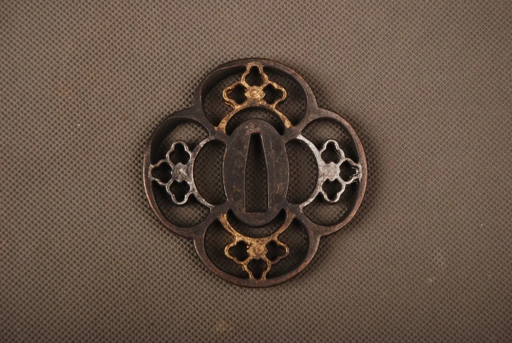 Новый стиль простой и деликатный Сплав Tsuba защитный аксессуар для меч самурая