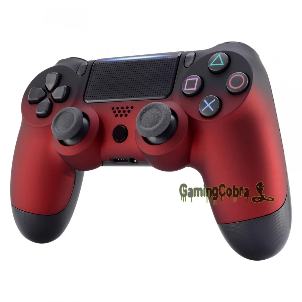 Soft Touch тени красный спереди Корпус в виде ракушки задняя крышка для PS4 Pro тонкий игровой контроллер JDM-040 JDM-050 JDM-055-SP4FX12