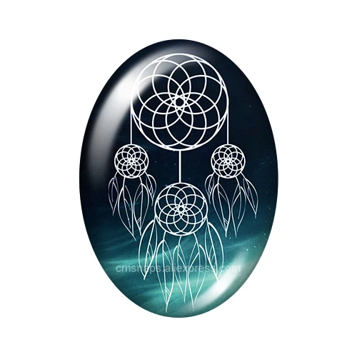 Овальный кабошон для фотосъемки Dream catchers Dreams come true 13x1 8 мм/18x2 5 мм/30x40 мм