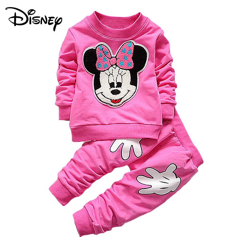 Disney Mickey Frozen Newborn Baby Boys Set Cartoon Long Sleeved Tops Pants Outfits Kids Bebes Clothing Childrens Jogging Suits | Детская