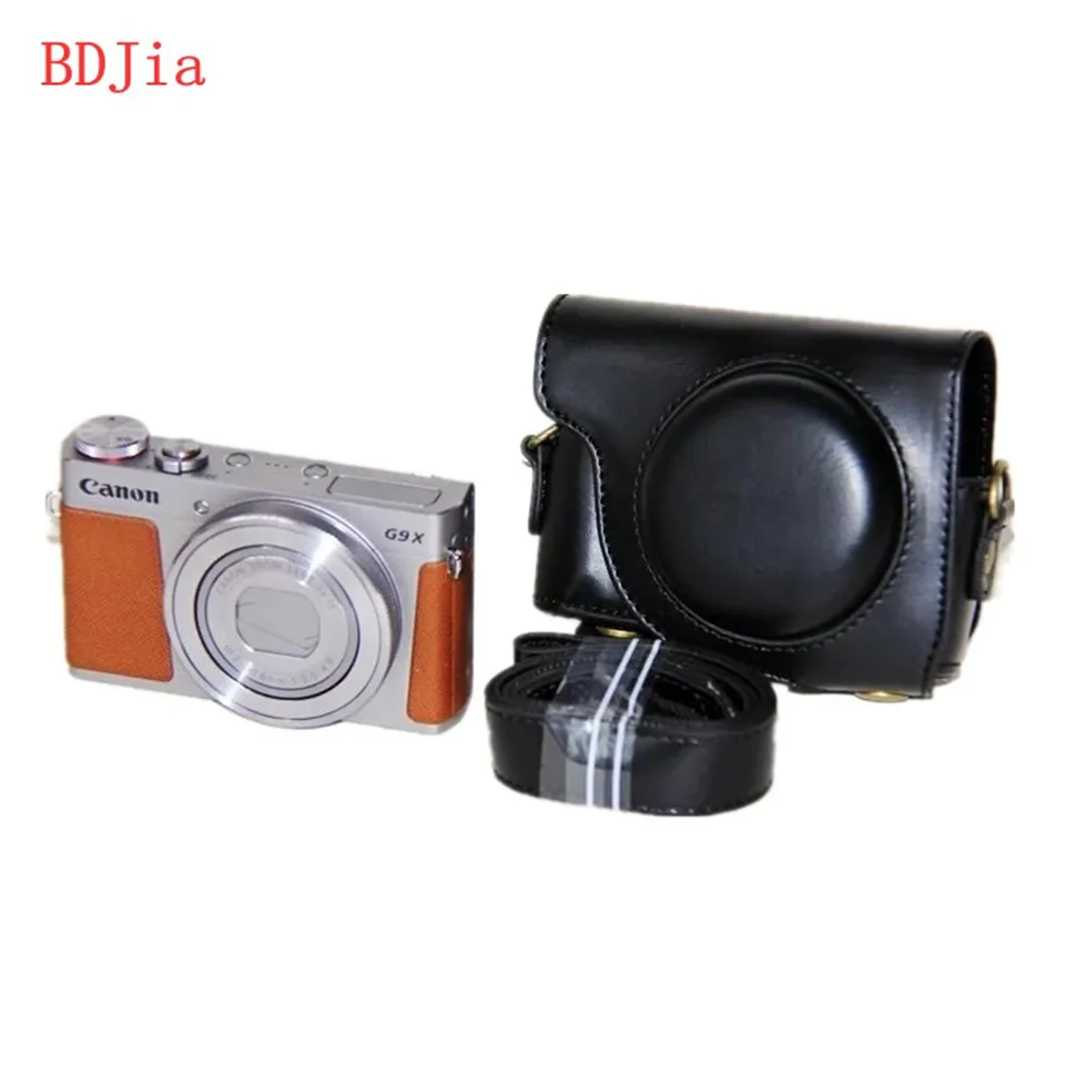 Чехол сумка из искусственной кожи с масляной кожей для камеры Canon powershot G9X G9XII