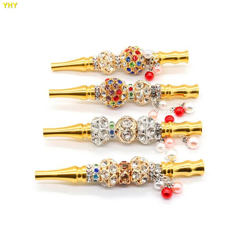 Высокое качество ручная работа труба сплав кальян рот Красочный Алмаз фильтр