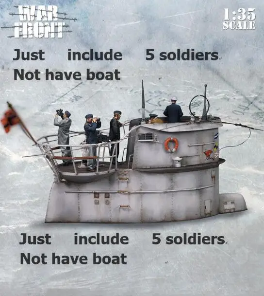 1/35 набор для строительства фигурок из смолы подводные солдаты 5 (без базы)|Наборы