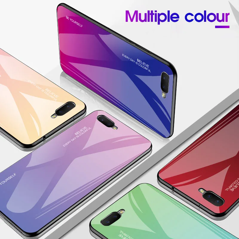 

Стеклянный чехол для Huawei Honor 7S, градиентный чехол из закаленного стекла для Huawei Honor 7S DUA-L22, милый чехол, Роскошный чехол