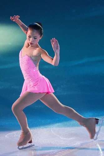 

pink girls figure skating dresses for competition ice skating dress for child kids clothing to figure free shipping custom