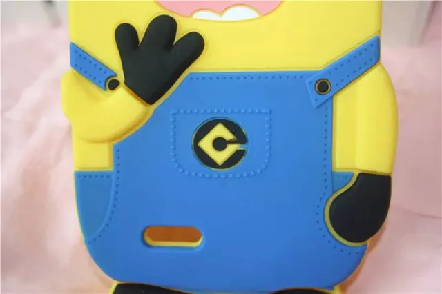 Мода милый мультфильм мягкие резиновые кремний гадкий я желтый миньон чехол для