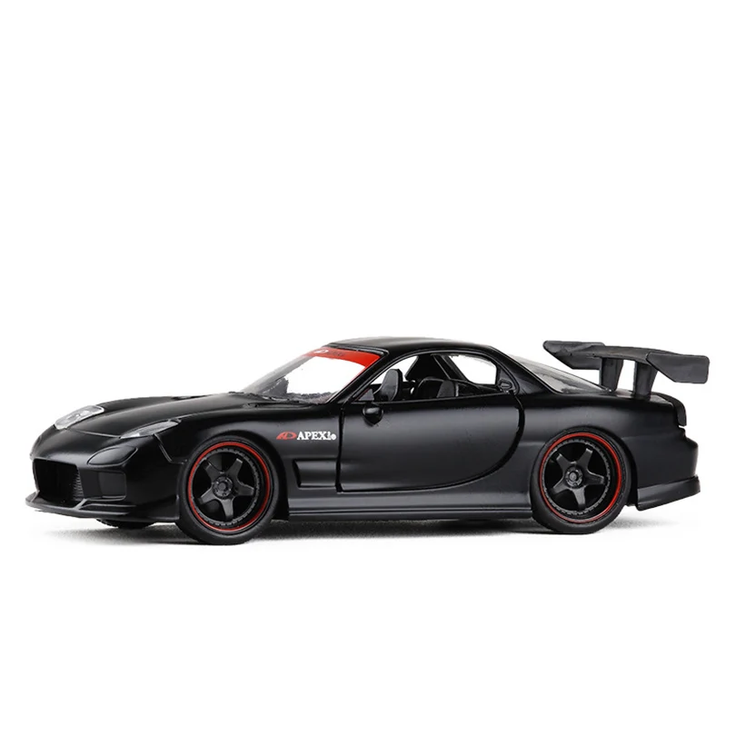 Игрушечная модель 1:32 RX7 купе из сплава с обратной связью для детей настоящая