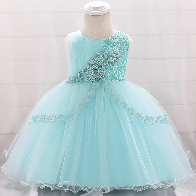 baby girl dress newborn summer princess flower beading ball gown fluffy costume first communion dresses baptism vestido | Детская одежда