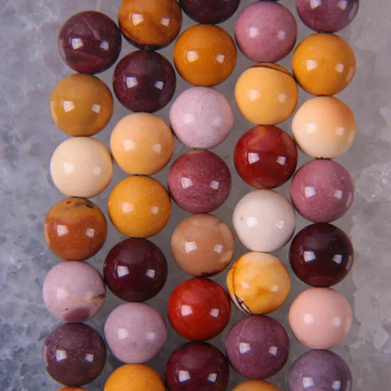 

10MM Mookaite Stone Round Loose Beads 15.5 Inch Jewelry For Woman Gift Making B170