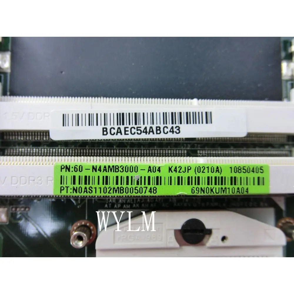 K42JP плата HD 6570 M 2 GB для ASUS K42JA Ноутбук материнских плат REV 0 PGA 989 60-N4AMB3000-A04 100% Тесты