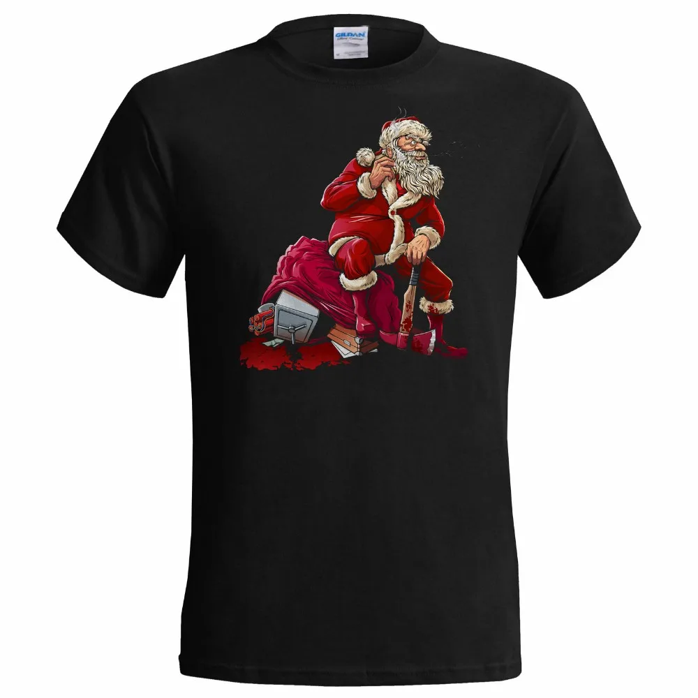 

Brand T-Shirt Men 2019 Fashion BAD SANTA MENS T SHIRT CHRISTMAS ART FUNNY GIFT PRESENT SNOW XMAS EVIL