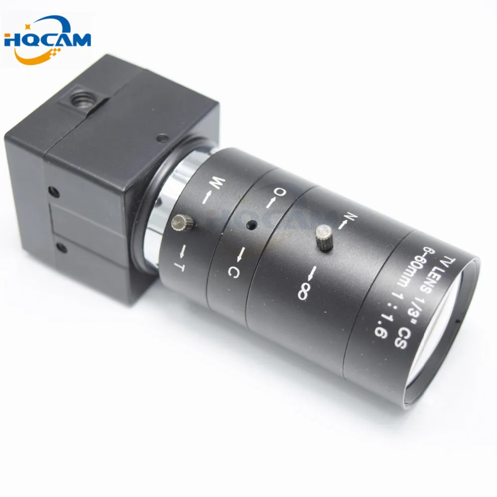 

Видеокамера HQCAM 1080P, 6-60 мм, ручной варифокальный зум-объектив, мини USB, CMOS MI2010, промышленный микроскоп для проверки