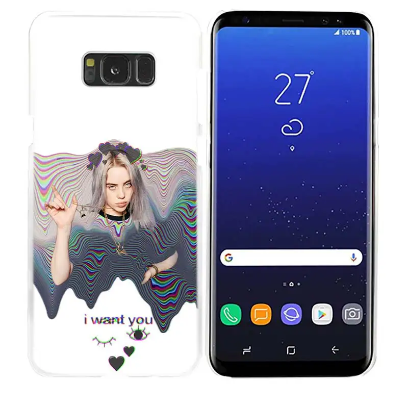 13 Чехол для телефона Billie Eilish Music Singer для samsung Galaxy M20 M10 S10 S9 S8 Plus S7 S6 Edge Note 8 9 Жесткий пластиковый Чехол - Цвет: 13