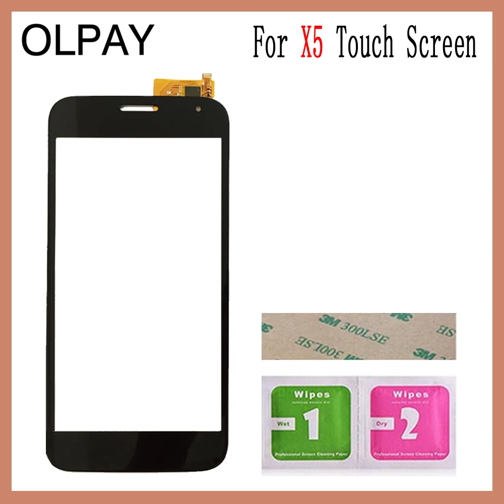 OLPAY 5,0 ''для Explay X5 сенсорный экран дигитайзер панель запасные части сенсорный экран Переднее стекло объектив сенсор Бесплатный клей и салфетки