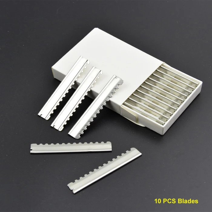 10pcs blades 30% Off HT9134 6 дюймов парикмахер Ножницы для парикмахерской волос Инструменты для укладки волос резка обратный волос Профессиональные ножницы для стрижки волос набор кусачки - Цвет: 10pcs blades