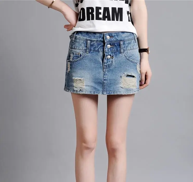 Женские новые джинсовые шорты юбка женские тонкие прямые шорты|denim shorts|shorts skirtdenim