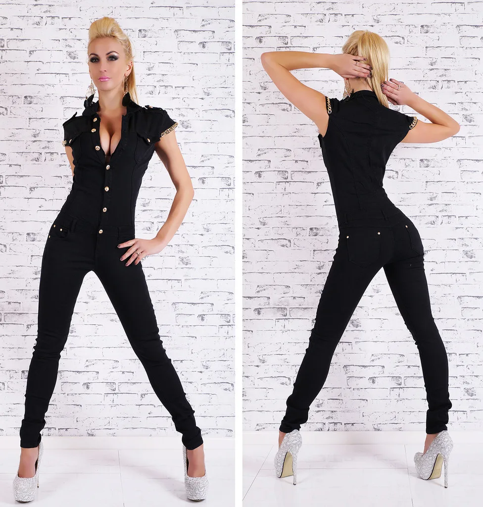 

SWYIVY Woman Jumpsuits Slim Black 2018 Summer Long Pants XL Plus Size Ladies Sexy Clothing Bottom Female Bodysuit Woman Jumpsuit