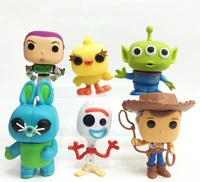 6pcs/set Cartoon Movie Toys Story Woody Buzz Lightyear Alien Figure Model Toy