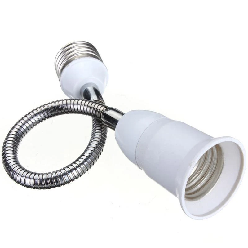 

E27 Extension Adapter LED Bulb Lamp Holder LED Light Flexible Converter Screw Socket Fireproof Material For Home Kit Light