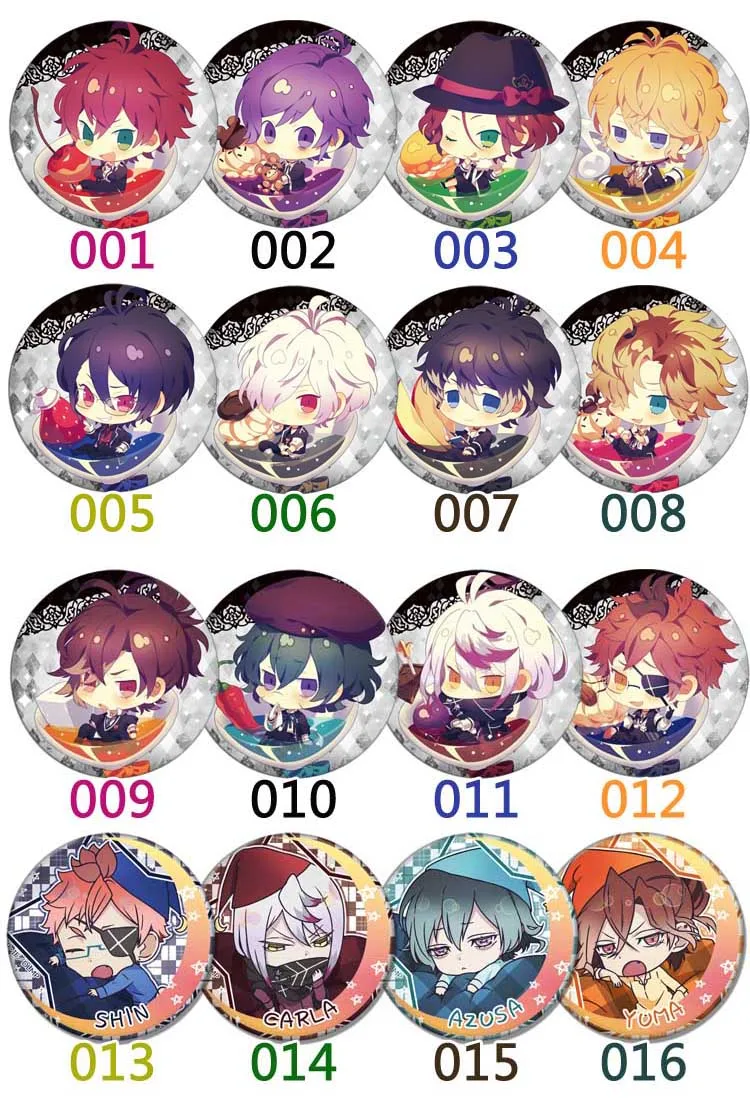 ZXFJXR 58 мм аниме DIABOLIK LOVERS Ayato Mukami Kou Kanato Sakamaki значок брошь булавки коллекции|Броши| |