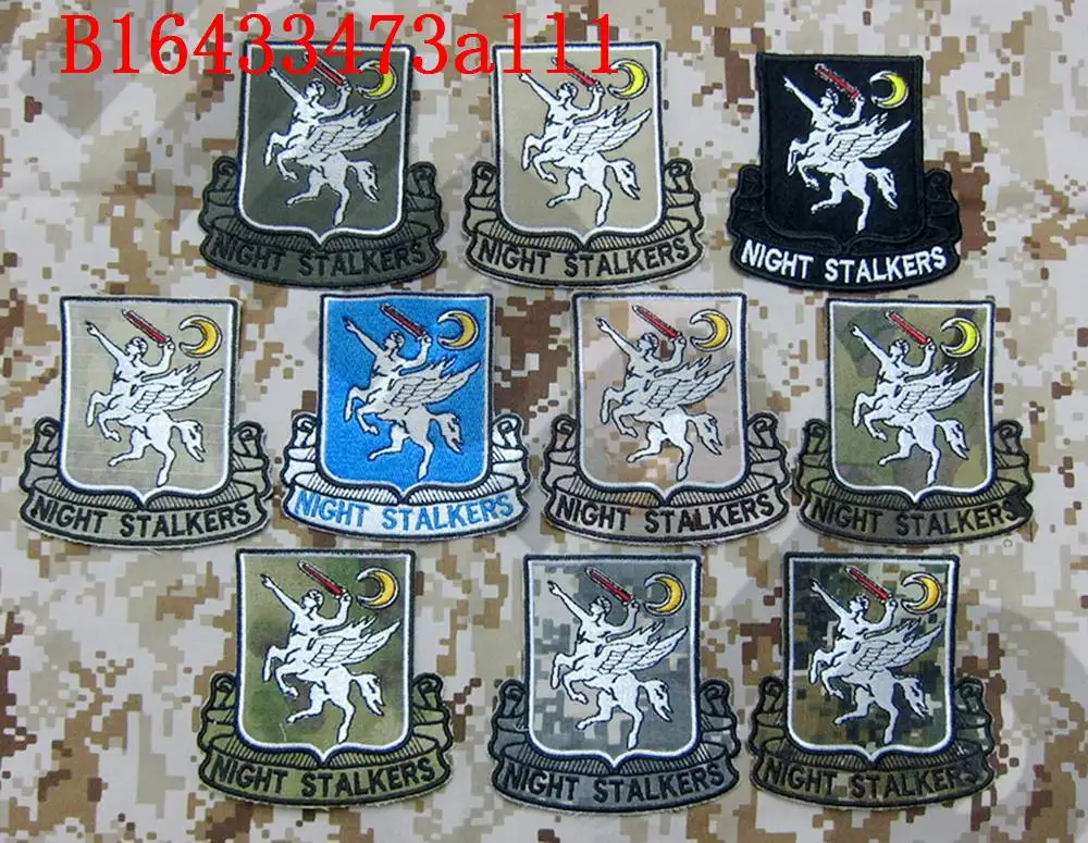 

Embroidery patch Multi color SEAL TEAM Operation Red Wings 160th SOAR NIGHT STALKERS Morale Military
