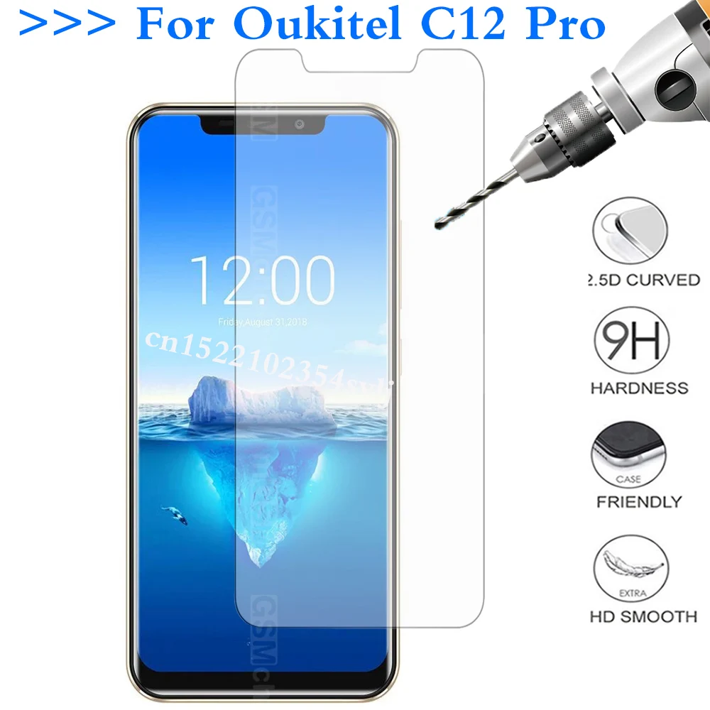 Закаленное стекло для Oukitel C12 Pro защитный чехол экрана ультратонкая стеклянная