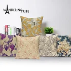 Нордическая домашняя декоративная наволочка в виде цветов, декоративные наволочки, весенние наволочки на подушки, льняная Наволочка на заказ, 45*45