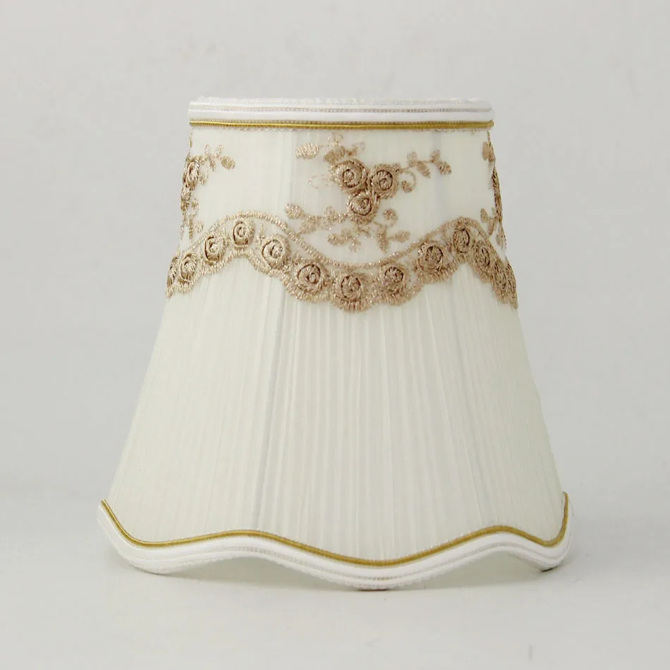 

DIA 16cm New 2018 High Quality Off white lamp shades for small table lamp, or wall lampshades, E27 / E14