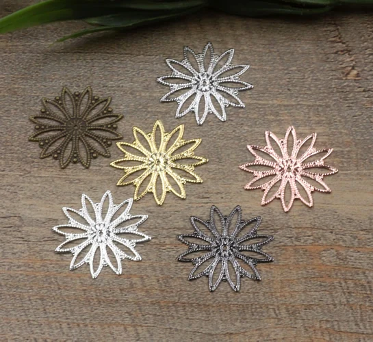 26 мм Подвески в виде листьев/медная подвеска/латунь с античной