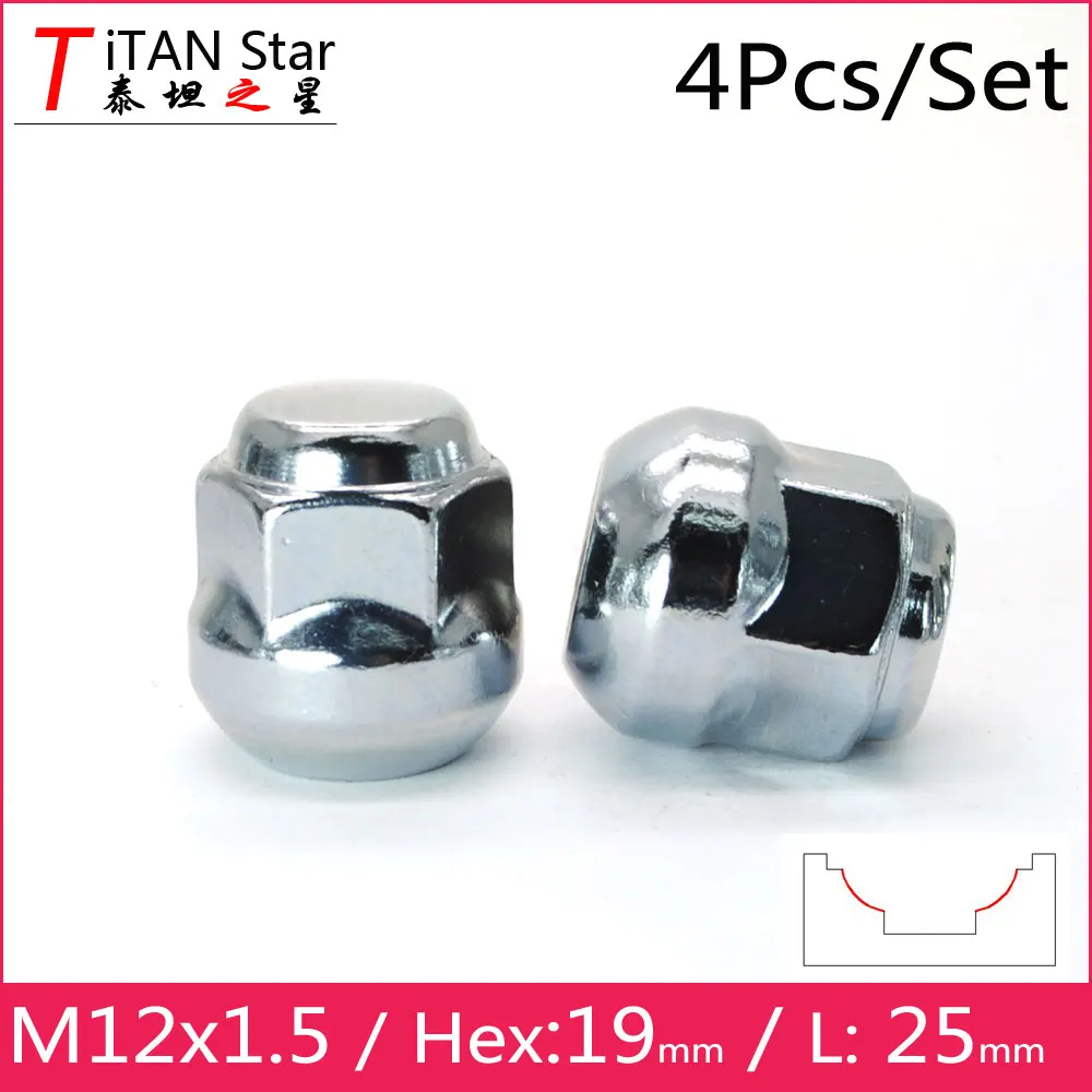4 шт. M12x1.50 OEM OE в наличии Заводские колеса ободки желудь шаровые гайки для сиденья