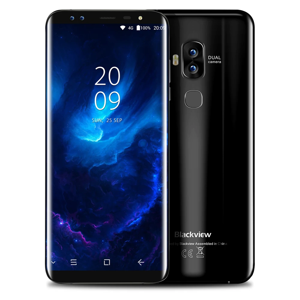 Blackview S8 18:9 Экран смартфон 5 7 ''Android 0 mtk6750t восемь ядер сотовый телефон 4 ГБ 64 13MP