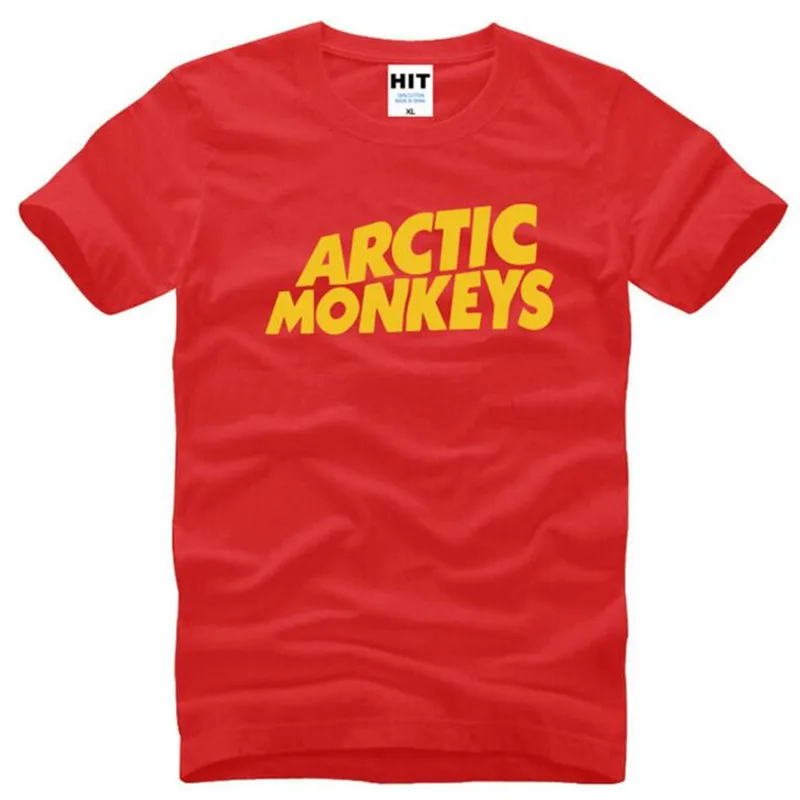 Rock Arctic Monkeys с буквенным принтом Мужская футболка Летняя новая хлопковая футболка с коротким рукавом Футболка Camisetas Hombre - Цвет: red t shirts 2
