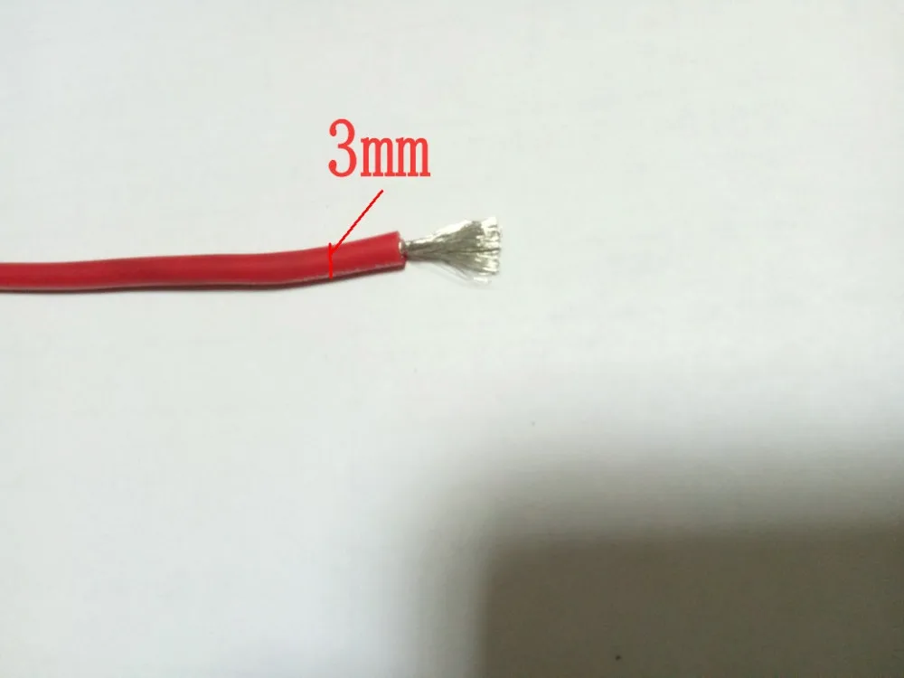 1 Катушка высококачественный силиконовый провод 16 AWG гибкий 3 м красный|wire gauge|wire