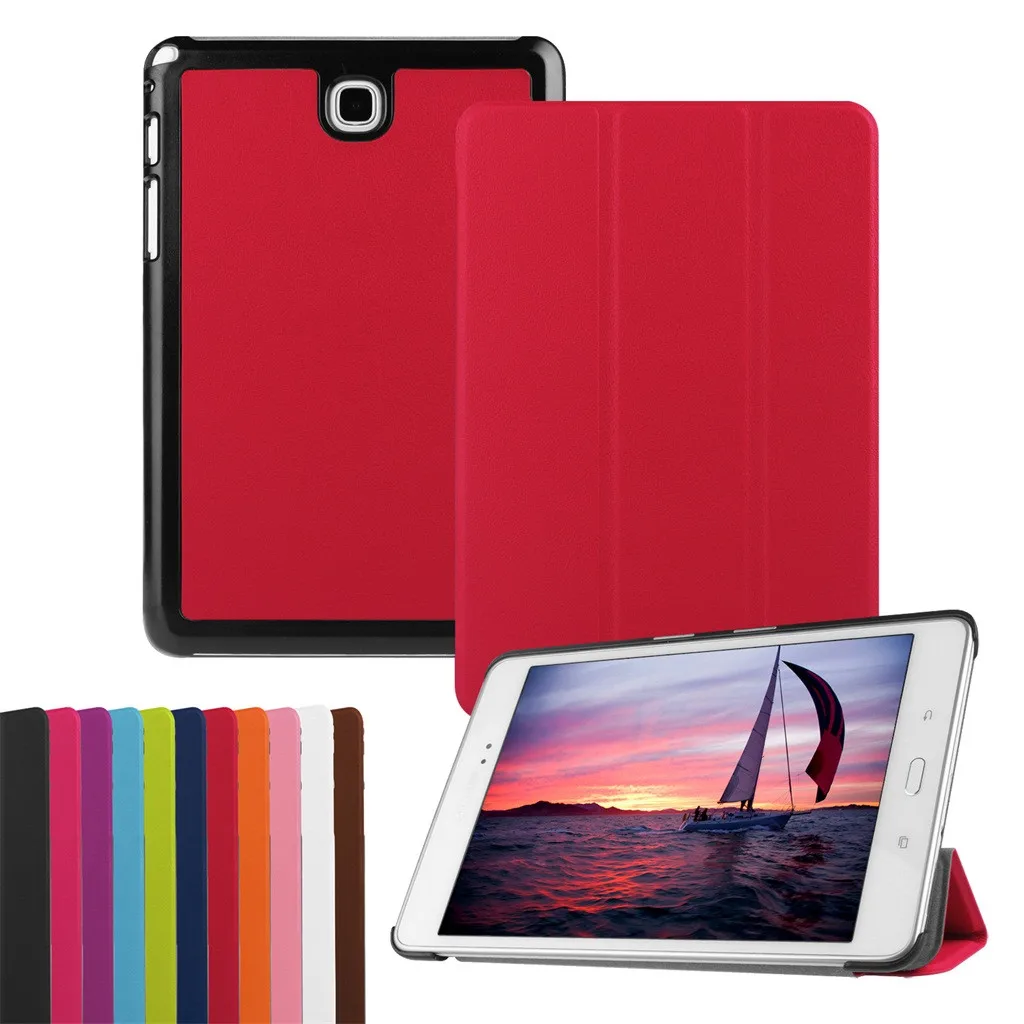 Ультратонкий чехол для планшета разноцветный Samsung Galaxy Tab A T350 8 дюймов откидной