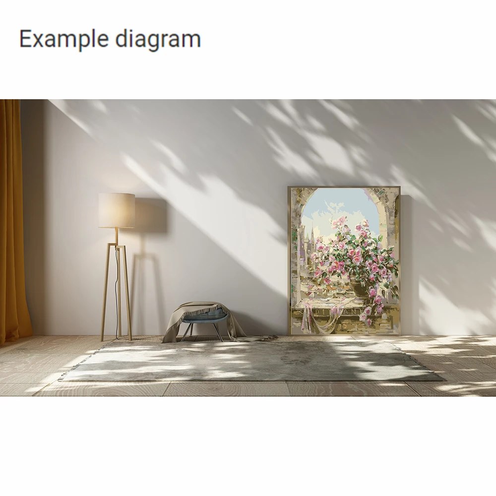 Краска ing краска по номерам абстрактные цветы рисунок на холсте Wall Art изображения