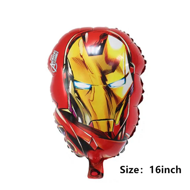 batman spiderman iron man hulk balloon party supplies superhero balloons superman baby super big hero happy birthday ballons toy - Цвет: 1pc