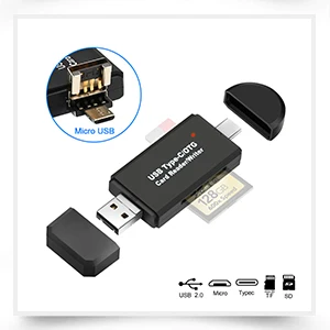 Rocketek USB 3,0 multi устройство чтения карт памяти OTG Тип c android адаптер мини кардридер для micro SD/TF microsd читателей компьютер