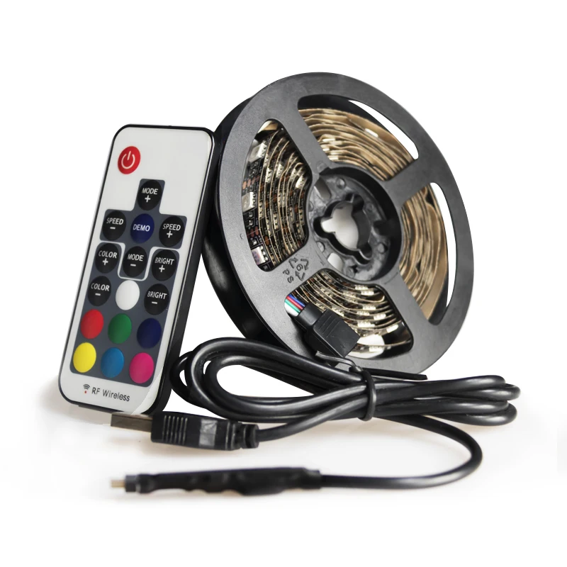 Васеда USB DC 5V Светодиодные ленты светильник ТВ фон ing SMD5050 гибкий светодиодный
