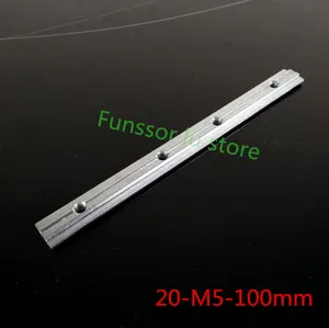 10 шт.лот 2020 соединительные аксессуары из алюминиевого профиля соединительное звено с винтом M5 100 мм