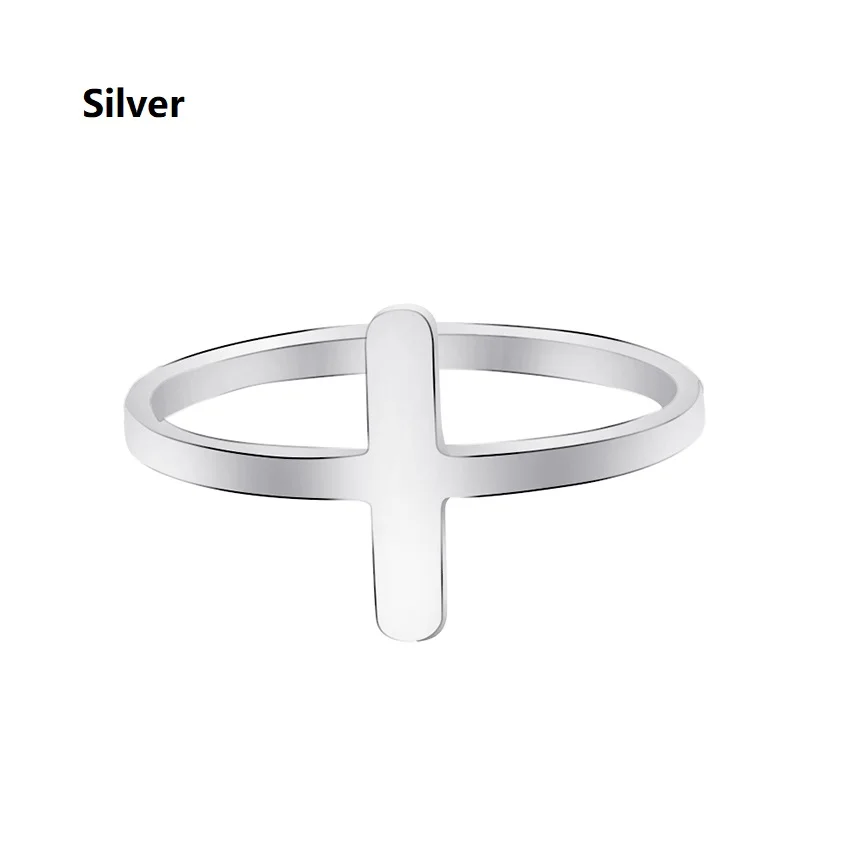 Dianshangkaituozhe классический Религиозные Креста палец кольцо Нержавеющая сталь Jewelry