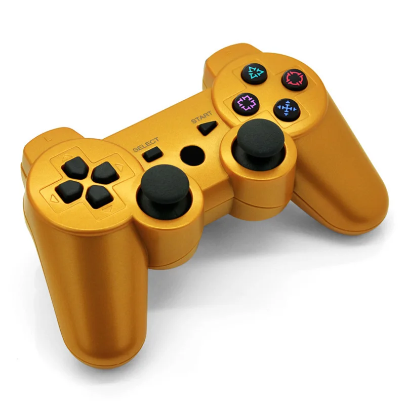 Золотой Bluetooth геймпад для джойстик PS3 контроллер SIXAXIS Замена Dualshock 3 PS3 Controle Беспроводной контроллер для PlayStation3 - Цвет: Золотой