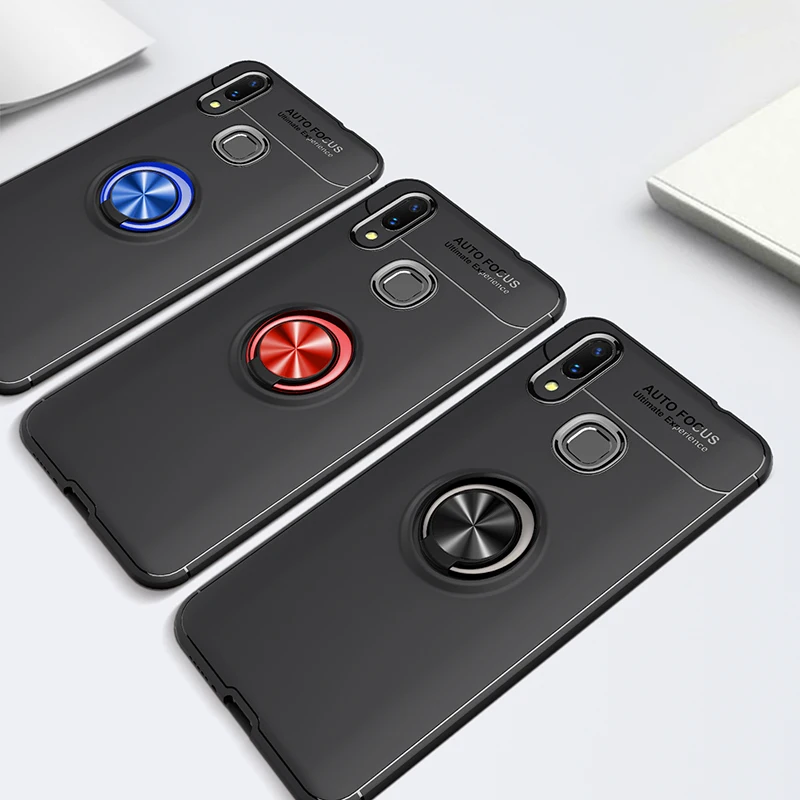 MAODI For Xiaomi Mi Max 3 Case cover max3 Car Holder Stand Magnetic Bracket Ring TPU Pro Funda |