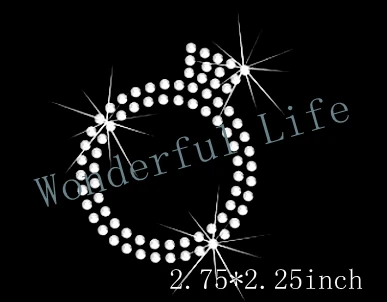 Бесплатная доставка Горячая фиксация rhinestononemotif передача дизайна класса А