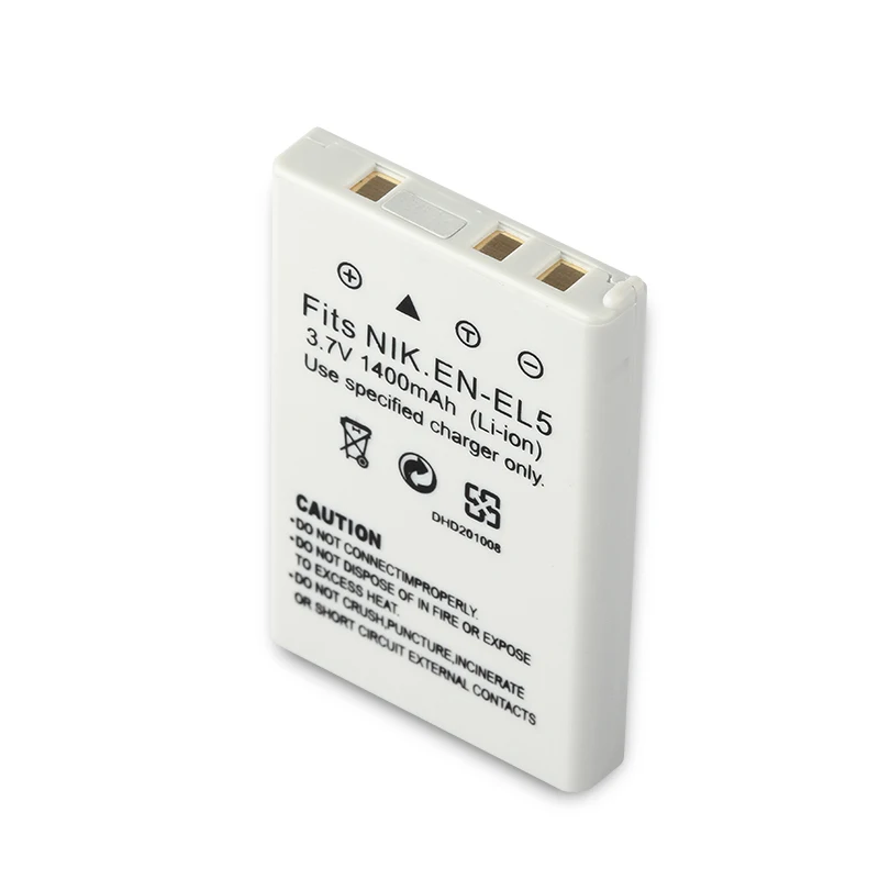Dinto 1 шт. EN-EL5 ENEL5 RU EL5 3 7 V 1400 мА/ч Камера Батарея для Nikon Coolpix P3 P4 P80 P90 P5100 3700 4200 5200 |